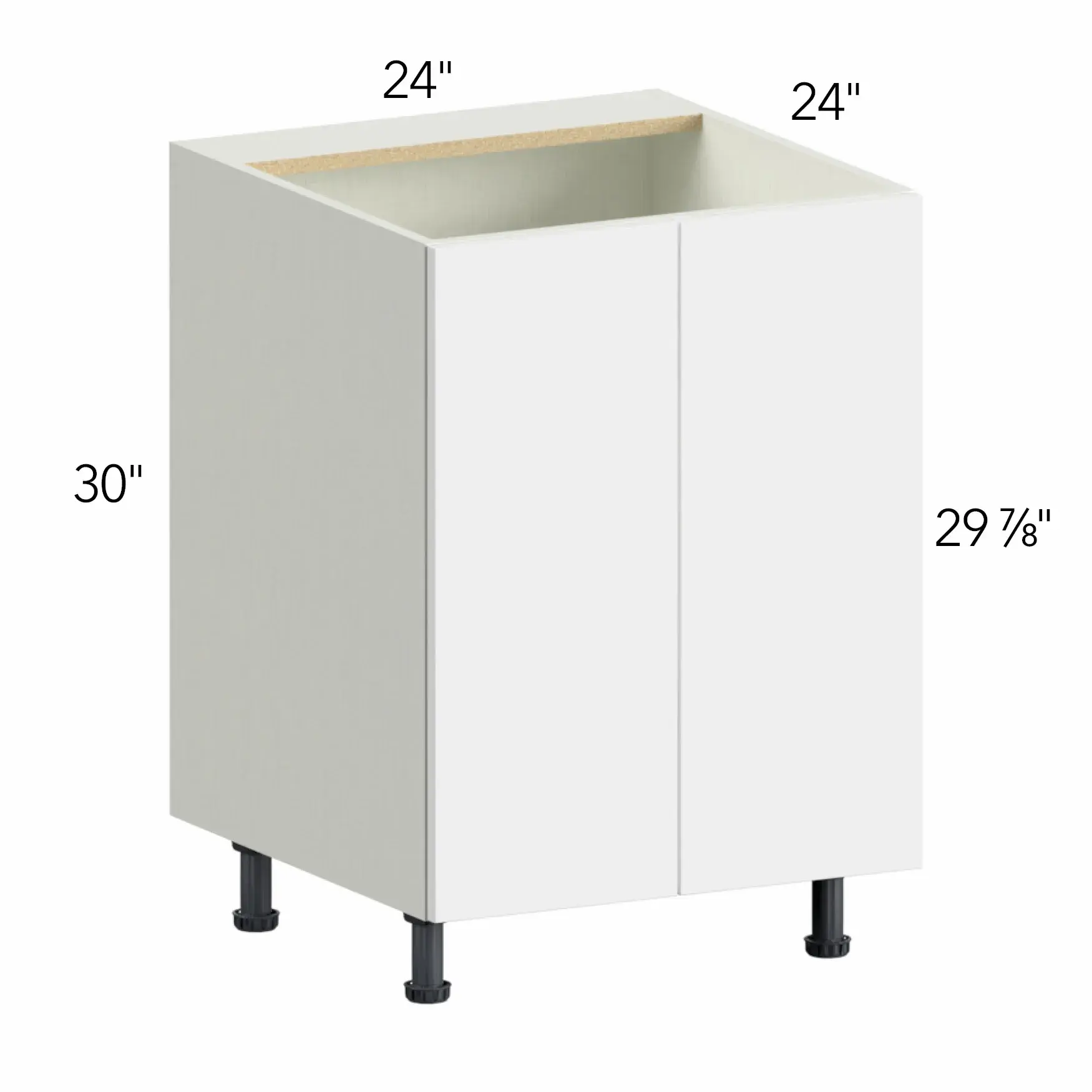 Illume® Tuscany Como Ash 2 24"W x 30"H x 24"D Sink Base Cabinet (SB24FD)