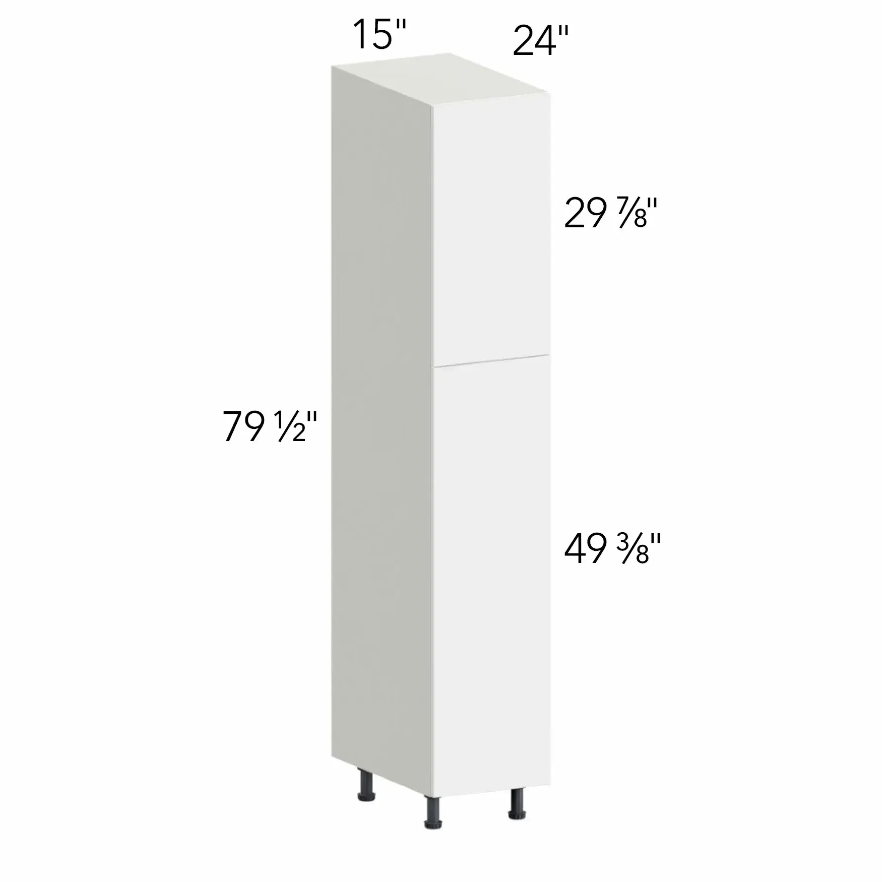 Illume® Tuscany Olmo 3 15"W x 79.5"H x 24"D Tall Pantry Cabinet (TP152484)