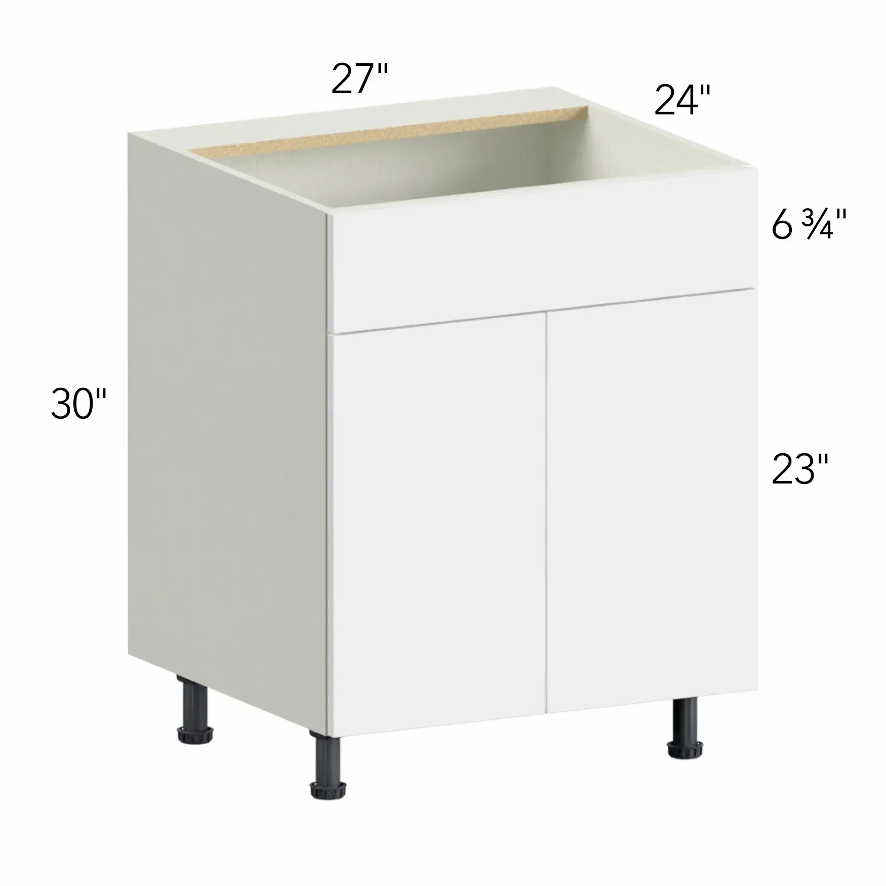 Illume® Tuscany Cashmere 27"W x 30"H x 24"D Sink Base Cabinet (SB27)