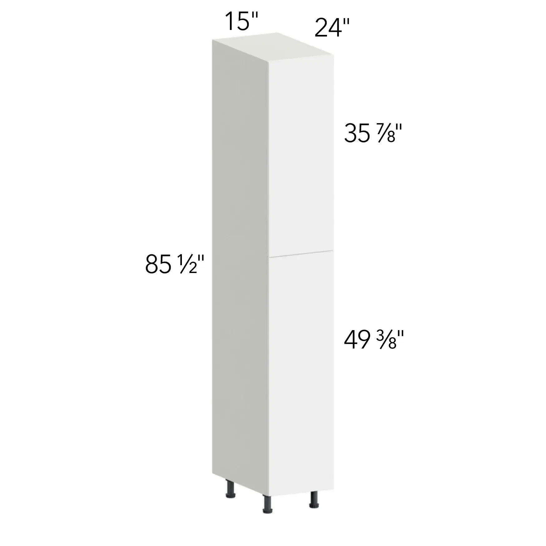 Ovela® Tuscany Ida 2 15"W x 85.5"H x 24"D Tall Pantry Cabinet (TP152490)