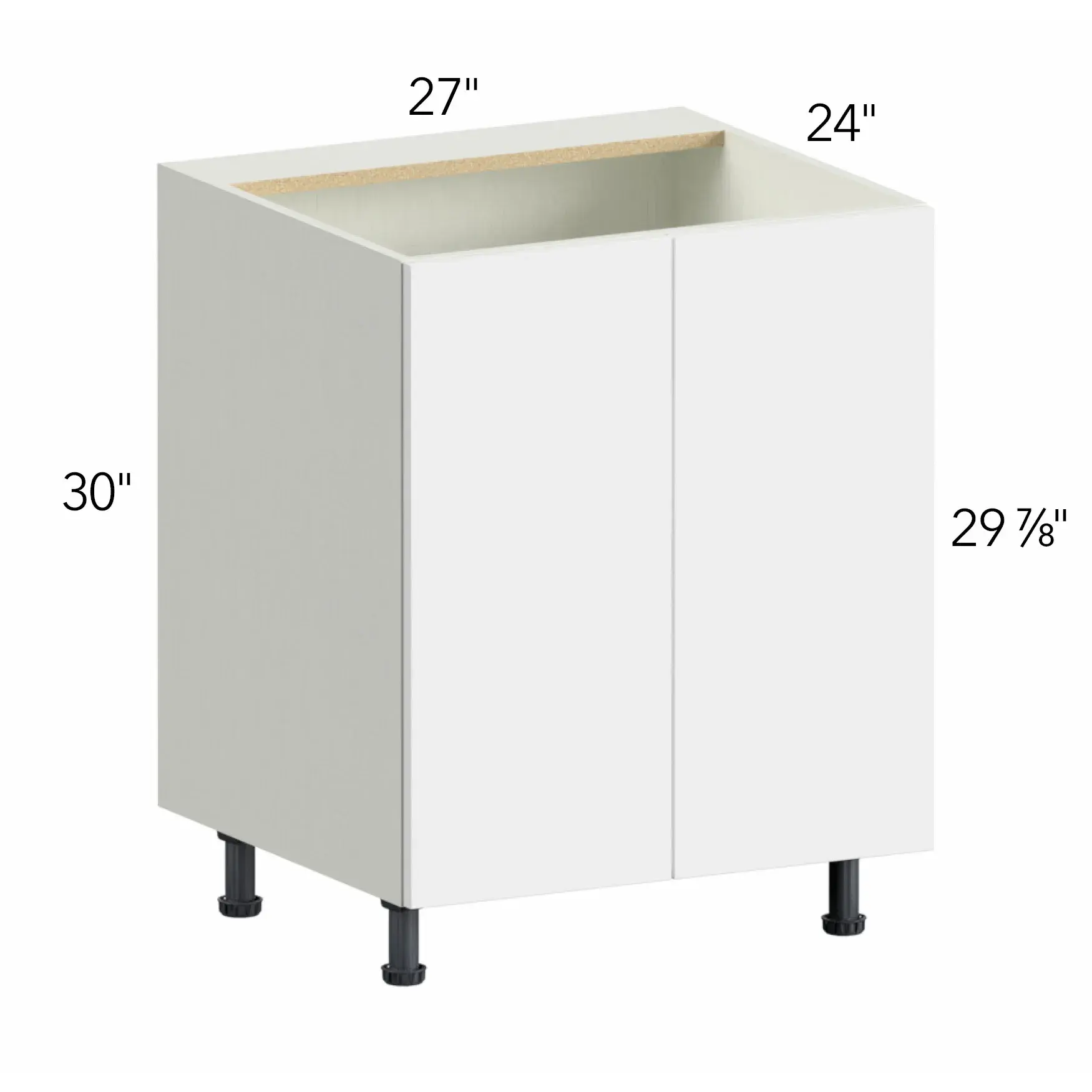 Illume® Tuscany Como Ash 1 27"W x 30"H x 24"D Sink Base Cabinet (SB27FD)