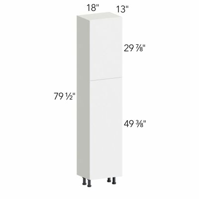 Ovela® Tuscany Blanco 18"W x 79.5"H x 13"D Tall Pantry Cabinet (TP181384)