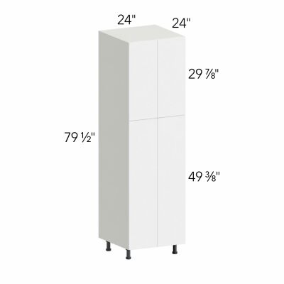 Illume® Tuscany Blanco 24"W x 79.5"H x 24"D Tall Pantry Cabinet (TP242484)