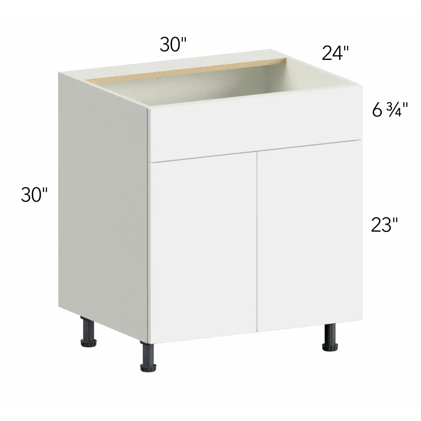 Illume® Tuscany Blanco 30"W x 30"H x 24"D Sink Base Cabinet (SB30)