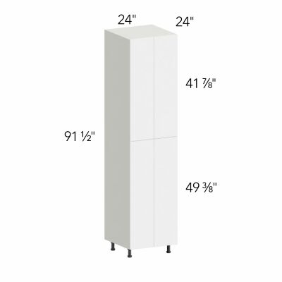 Illume® Tuscany Blanco 24"W x 91.5"H x 24"D Tall Pantry Cabinet (TP242496)