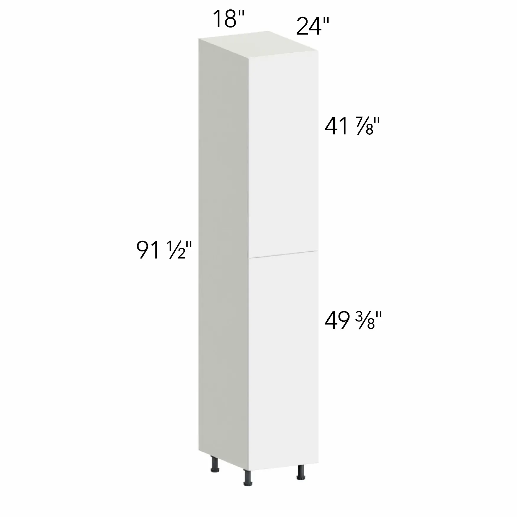 Illume® Tuscany Como Ash 2 18"W x 91.5"H x 24"D Tall Pantry Cabinet (TP182496)