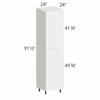 Illume® Tuscany Como Ash 2 24"W x 91.5"H x 24"D Tall Pantry Cabinet (TP242496SD)