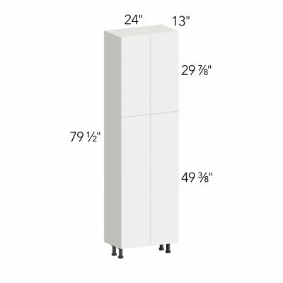 Illume® Tuscany Blanco 24"W x 79.5"H x 13"D Tall Pantry Cabinet (TP241384)
