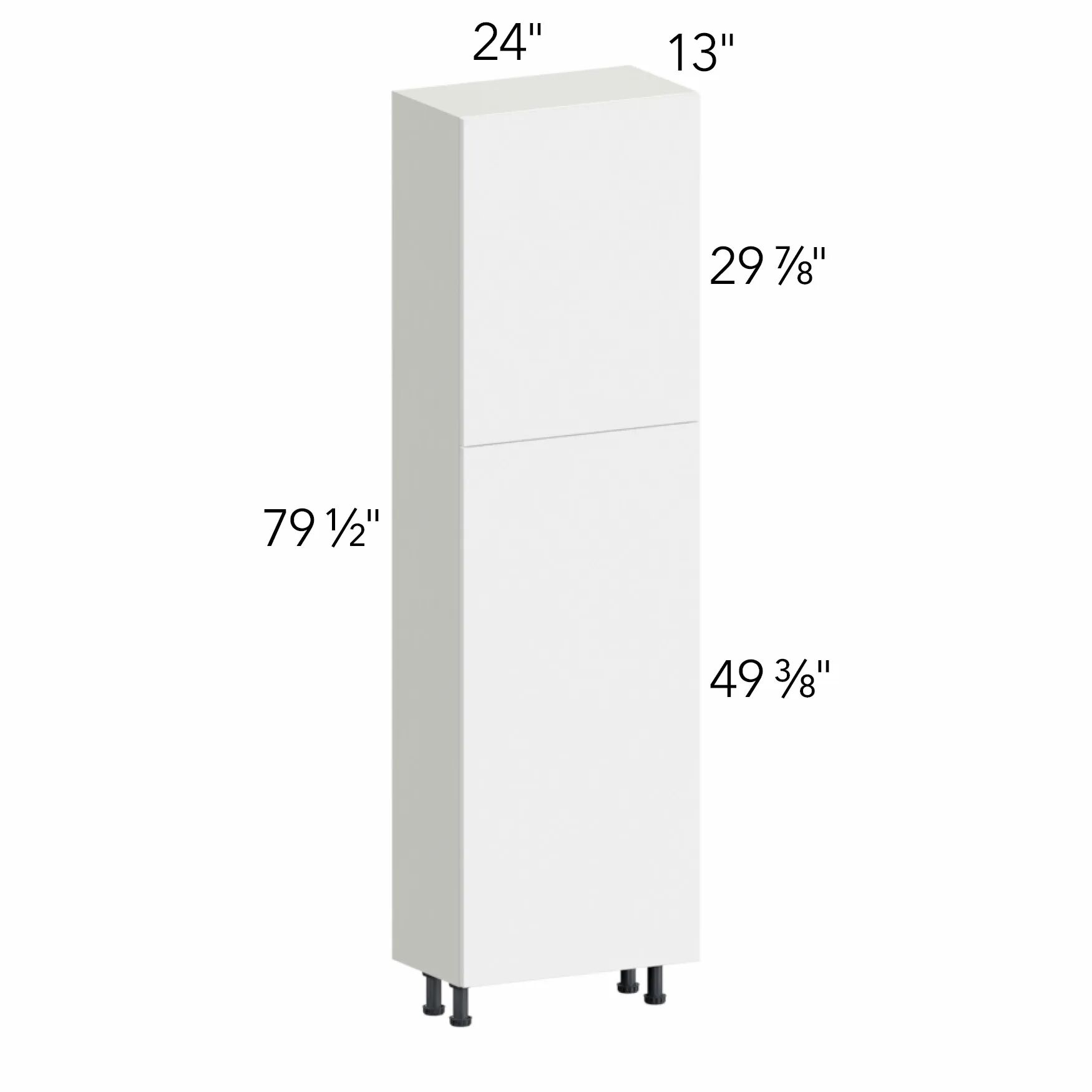 Illume® Tuscany Basalto 24"W x 79.5"H x 13"D Tall Pantry Cabinet (TP241384SD)