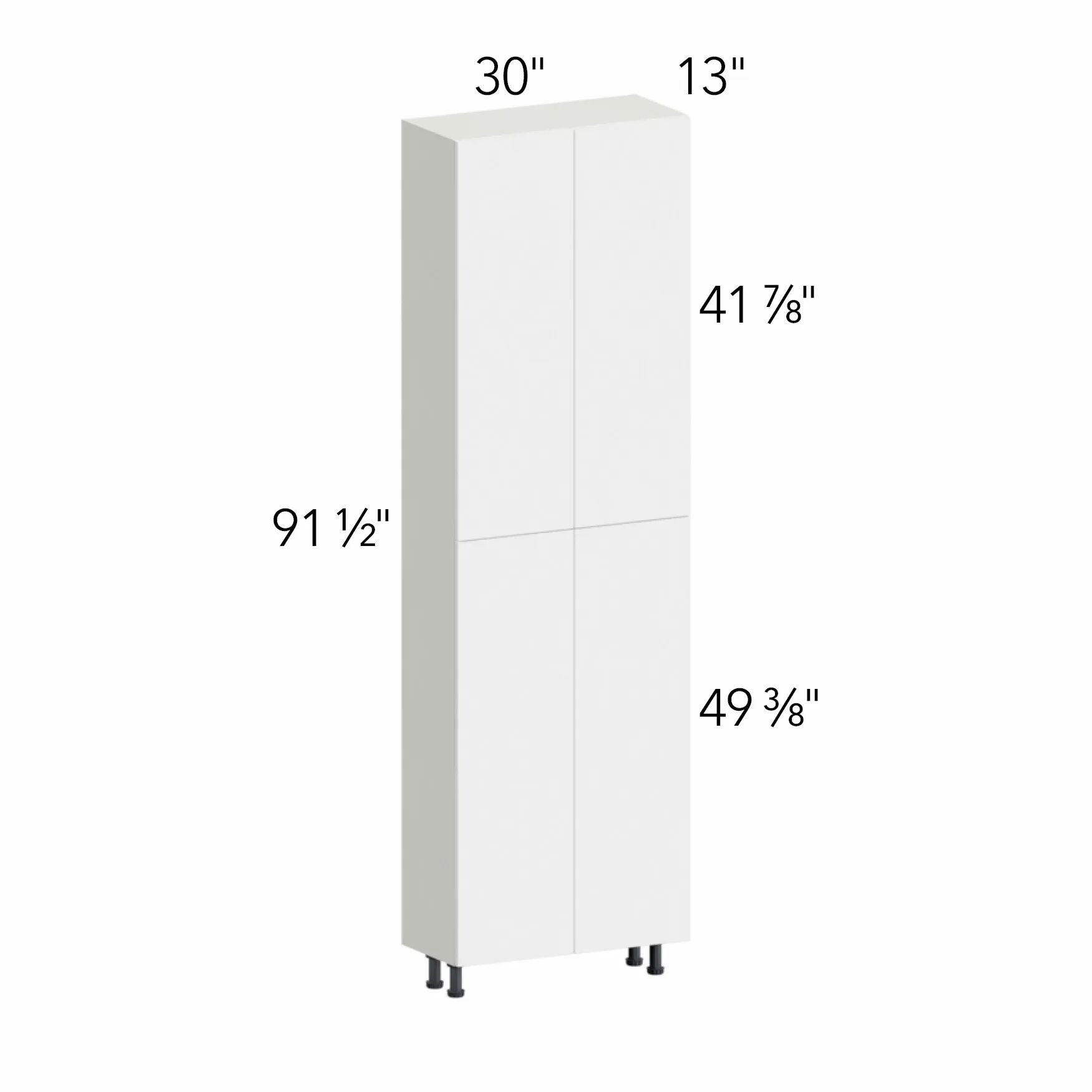 Illume® Tuscany Ida 2 30"W x 91.5"H x 13"D Tall Pantry Cabinet (TP301396)