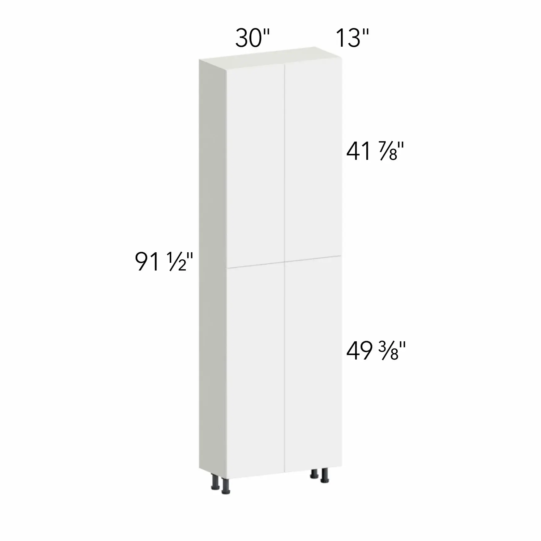 Illume® Tuscany Ida 2 30"W x 91.5"H x 13"D Tall Pantry Cabinet (TP301396)