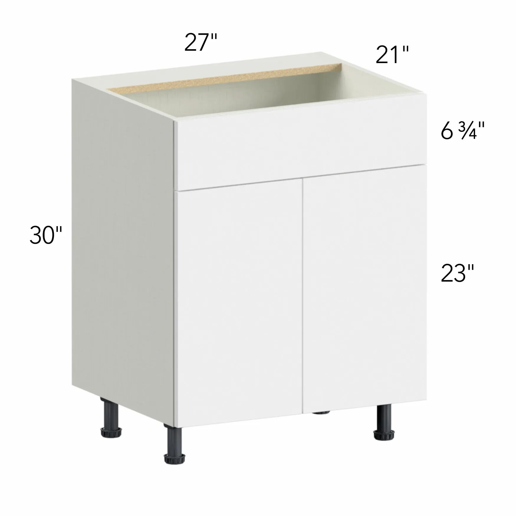 Illume® Tuscany Blanco 27"W x 30"H x 21"D Vanity Cabinet (VSB27)