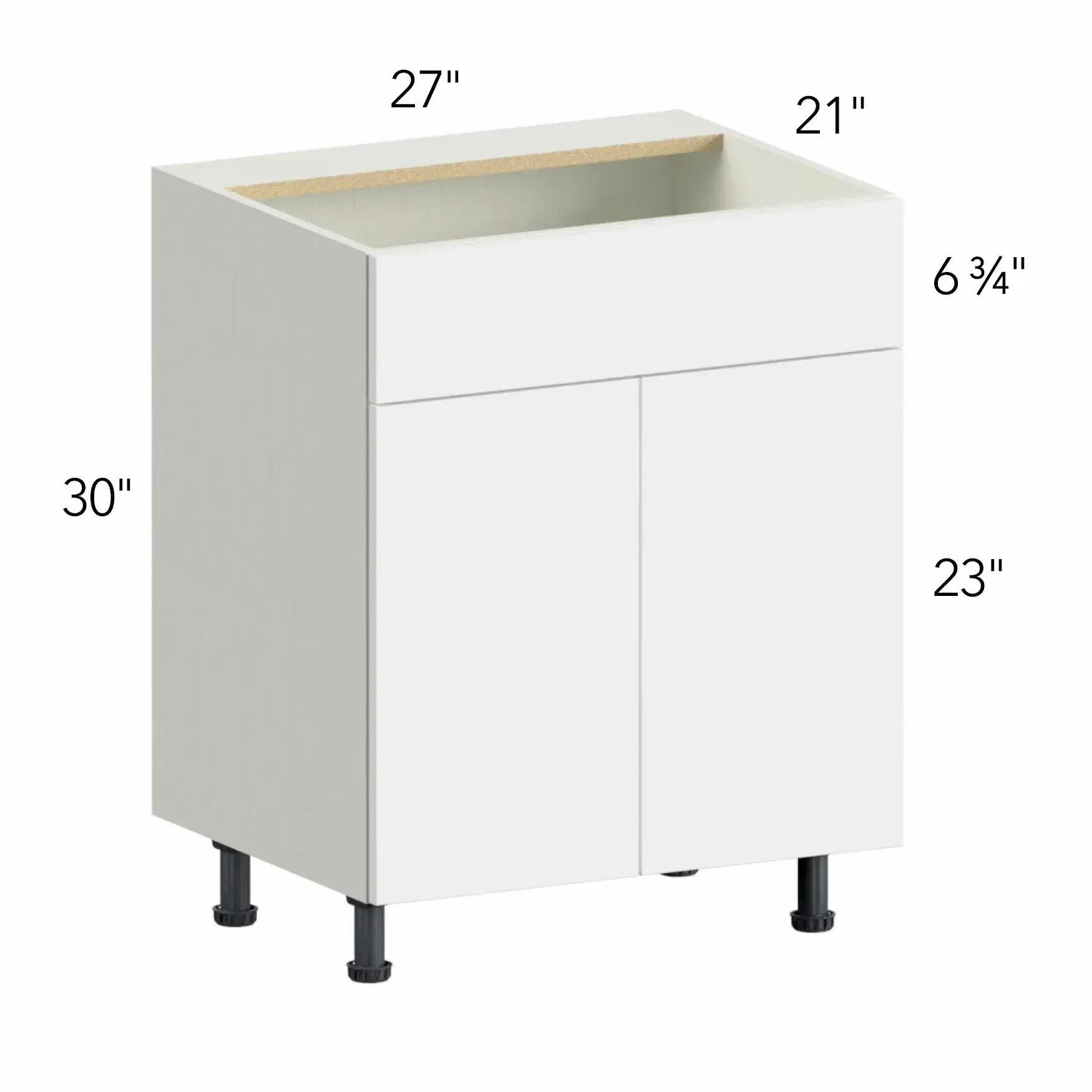Illume® Tuscany Blanco 27"W x 30"H x 21"D Vanity Cabinet (VSB27)