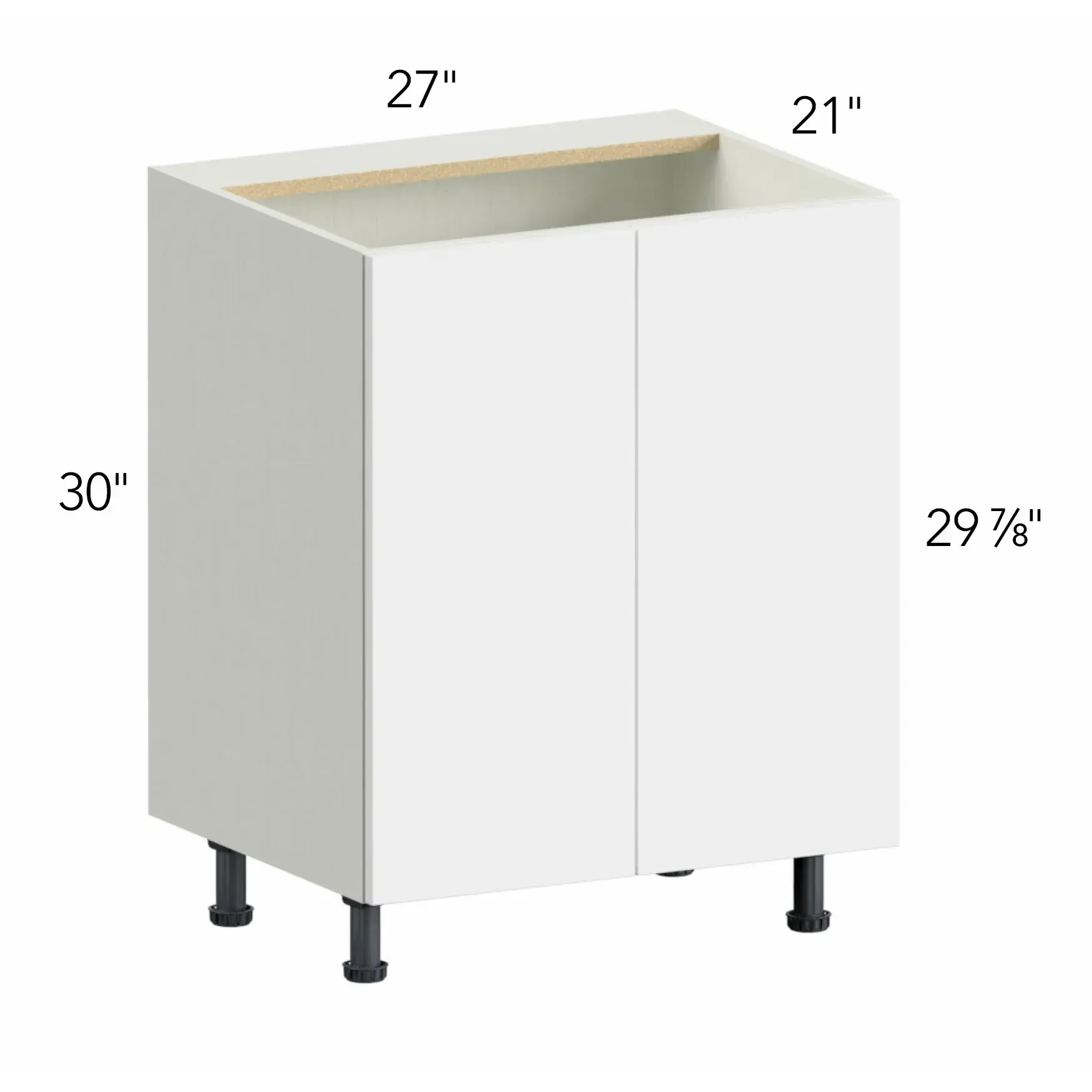 Illume® Tuscany Antracita 27"W x 30"H x 21"D Vanity Cabinet (VSB27FD)