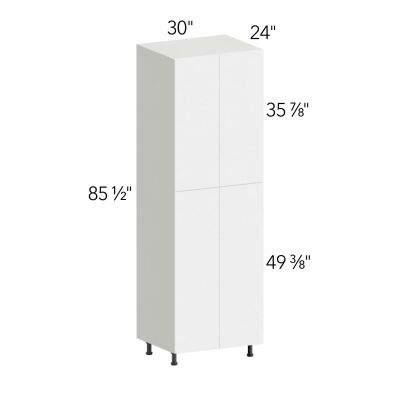Ovela® Tuscany Blanco 30"W x 85.5"H x 24"D Tall Pantry Cabinet (TP302490)