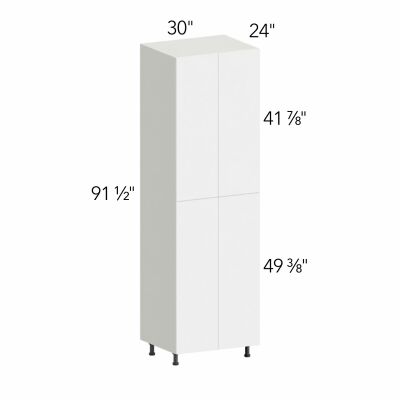 Ovela® Tuscany Blanco 30"W x 91.5"H x 24"D Tall Pantry Cabinet (TP302496)