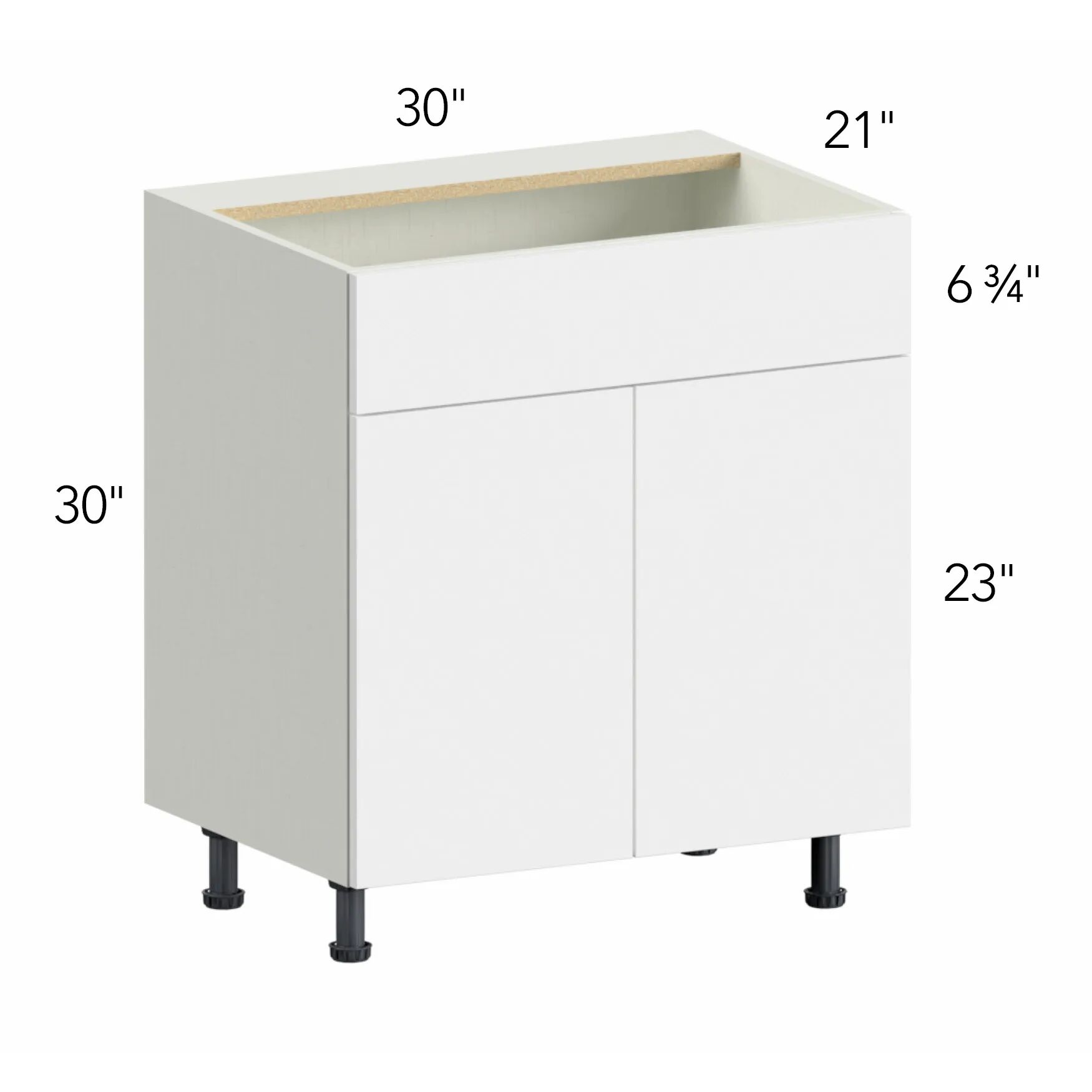 Ovela® Tuscany Blanco 30"W x 34.5"H x 21"D Vanity Cabinet (VSB30)