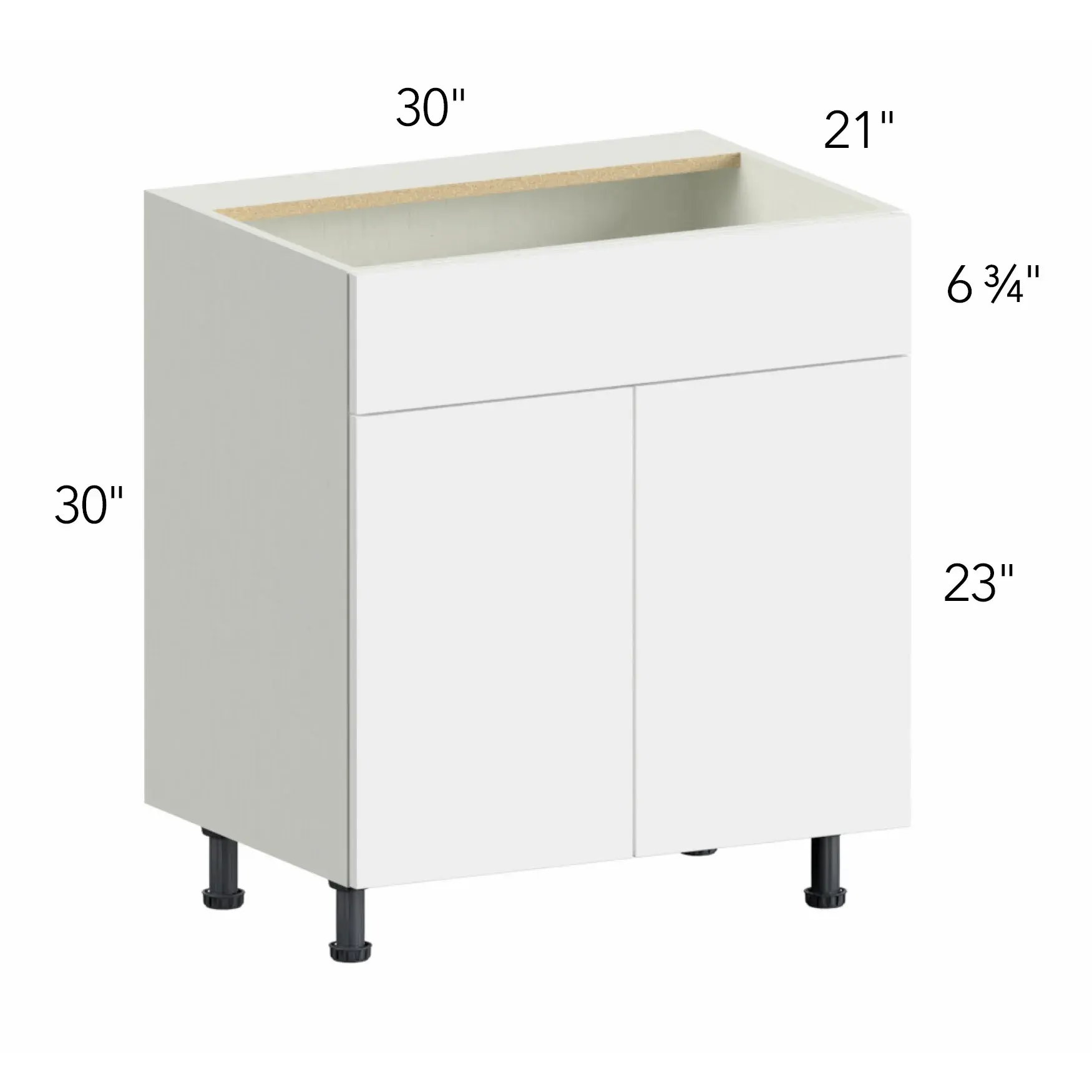 Ovela® Tuscany Blanco 30"W x 34.5"H x 21"D Vanity Cabinet (VSB30)