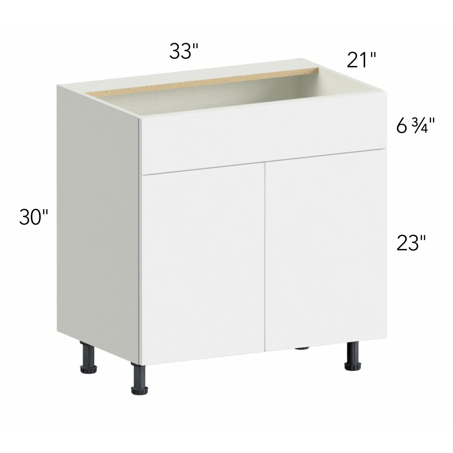 Illume® Tuscany Olmo 3 33"W x 30"H x 21"D Vanity Cabinet (VSB33)