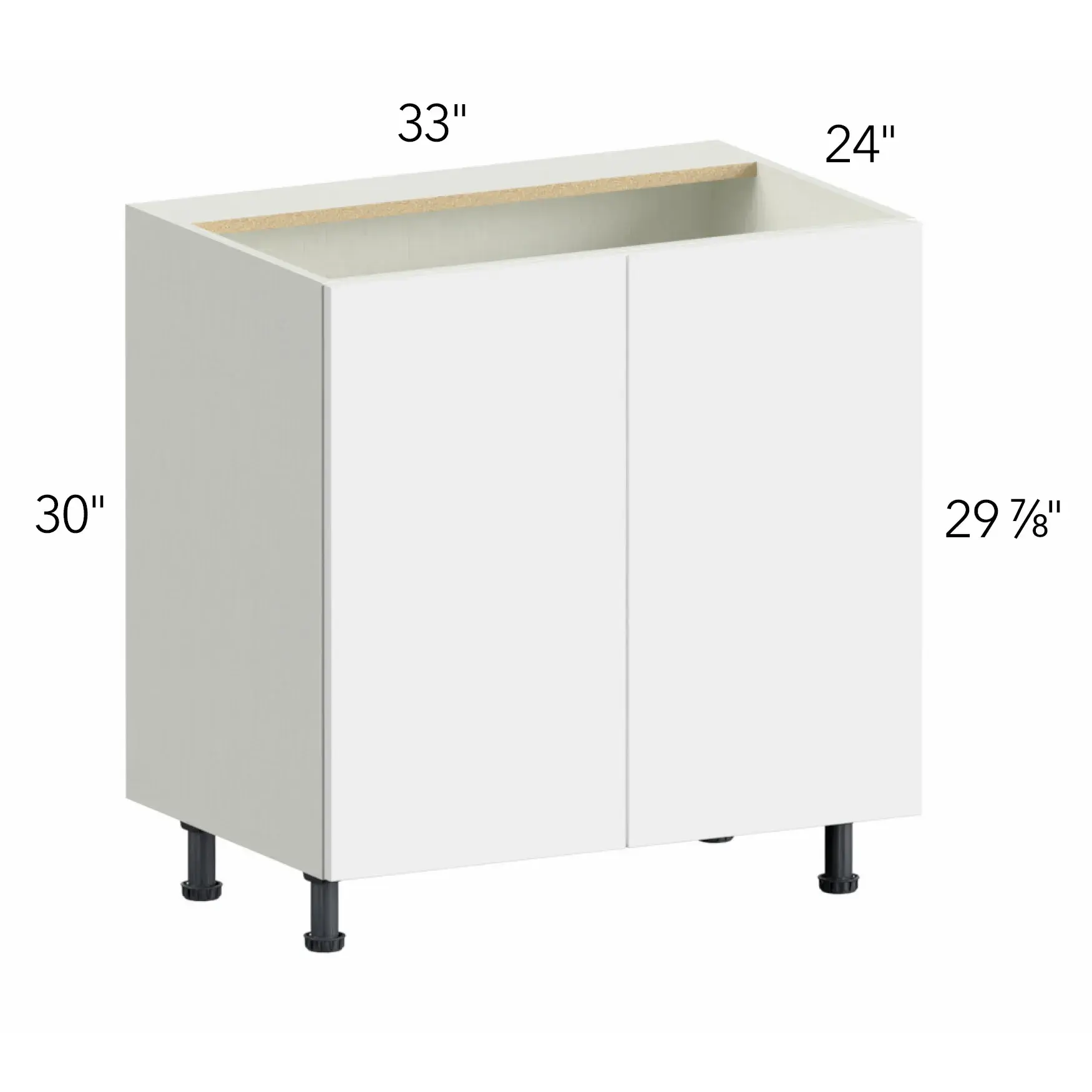 Illume® Tuscany Antracita 33"W x 30"H x 21"D Vanity Cabinet (VSB33FD)