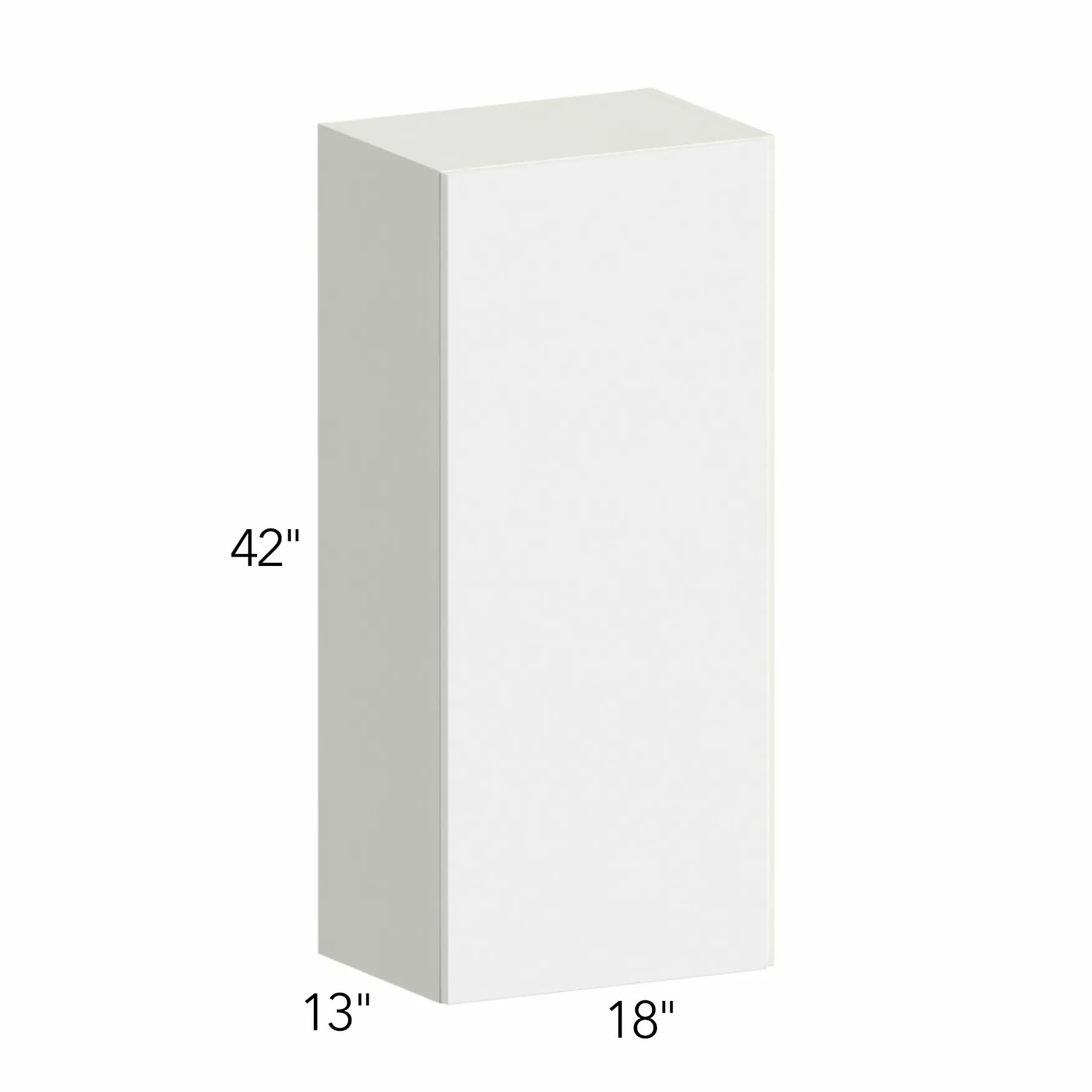 Ovela® Tuscany Blanco 18"W x 42"H x 13"D Wall Cabinet (W1842)