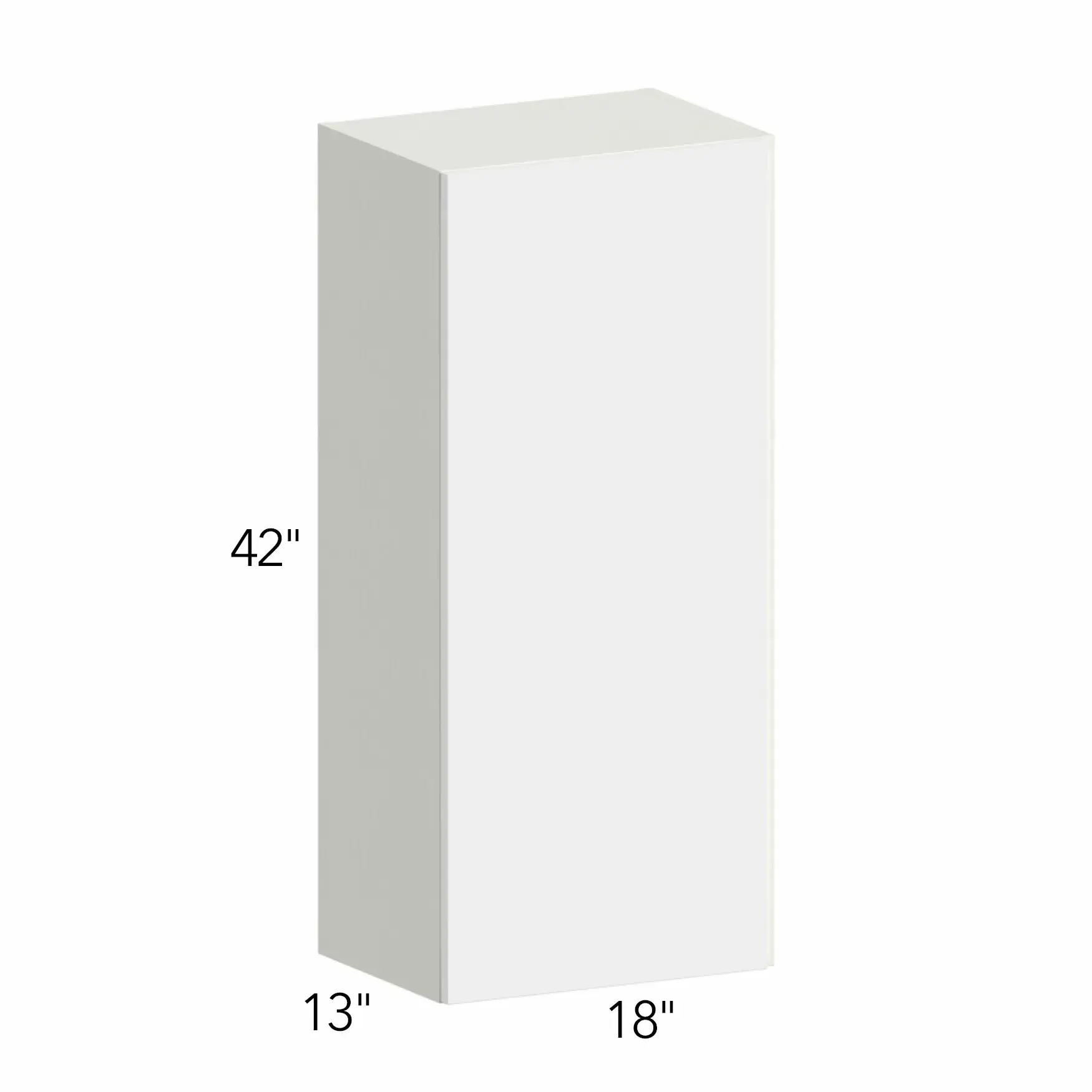 Ovela® Tuscany Blanco 18"W x 42"H x 13"D Wall Cabinet (W1842)