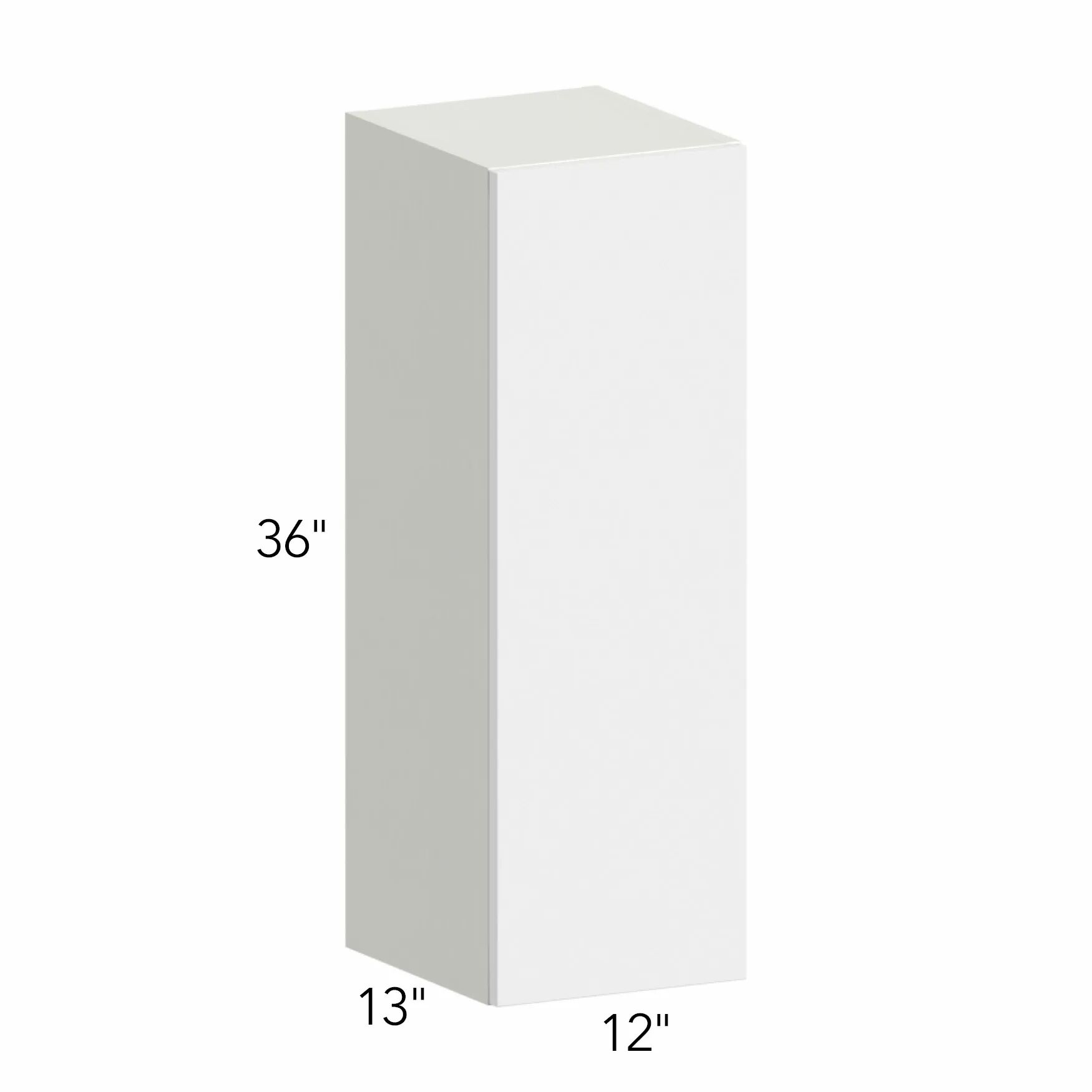 Illume® Tuscany Blanco 12"W x 36"H x 13"D Wall Cabinet (W1236)