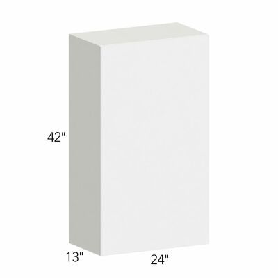 Ovela® Tuscany Blanco 24"W x 42"H x 13"D Wall Cabinet (W2442SD)