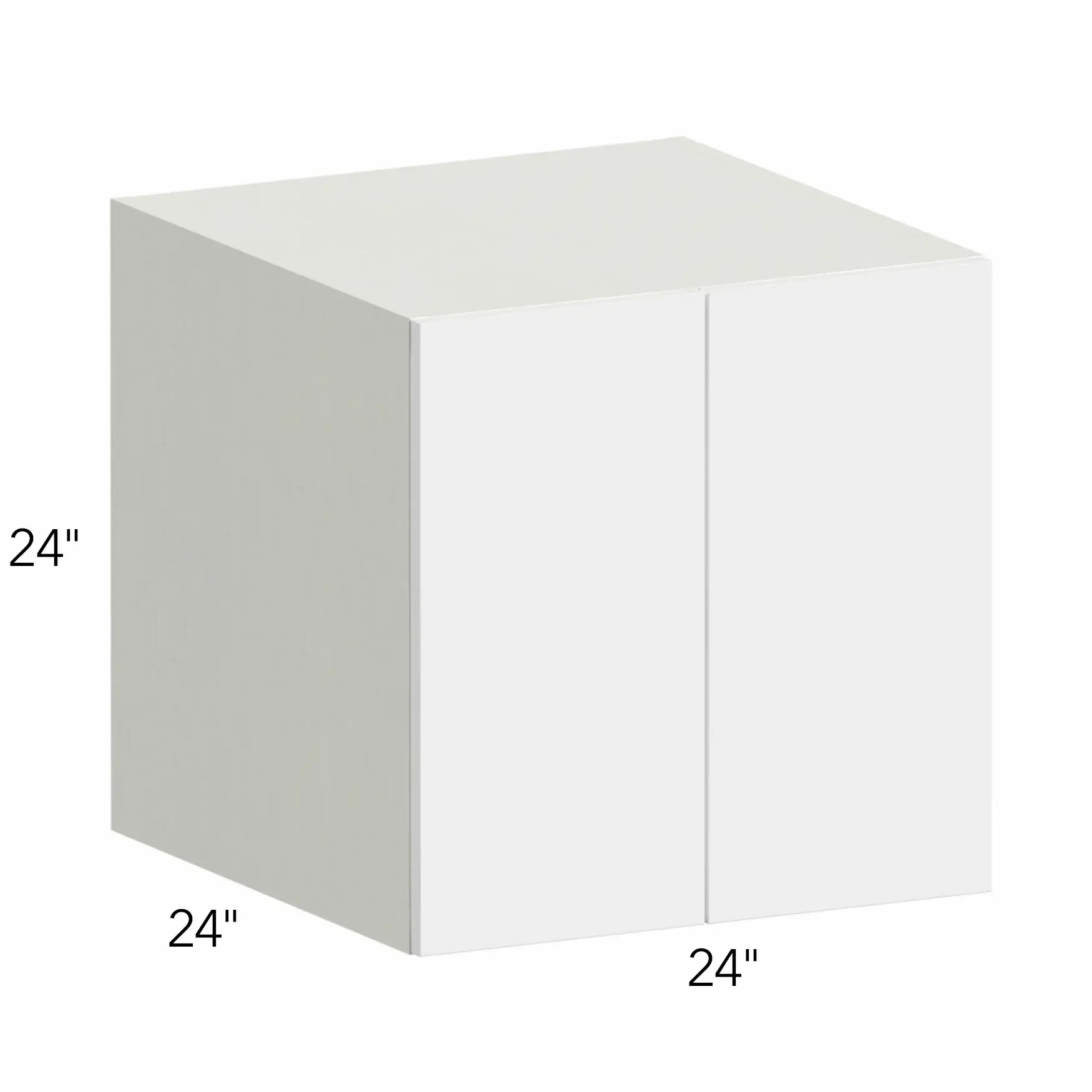 Illume® Tuscany Blanco 24"W x 24"H x 24"D Wall Cabinet (W242424)