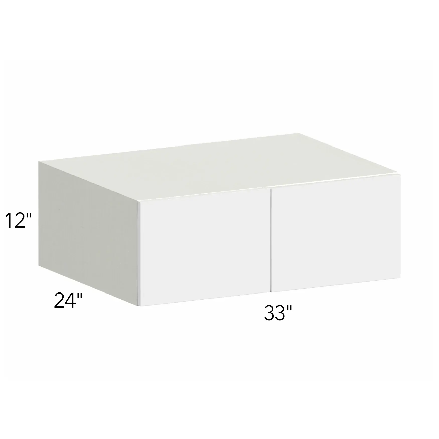 Ovela® Tuscany Ida 2 33"W x 12"H x 24"D Wall Cabinet (W331224)