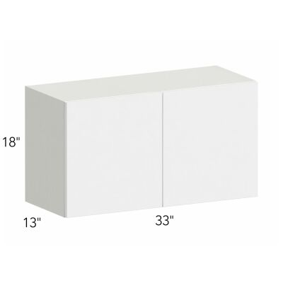 Ovela® Tuscany Blanco 33"W x 18"H x 13"D Wall Cabinet (W3318)