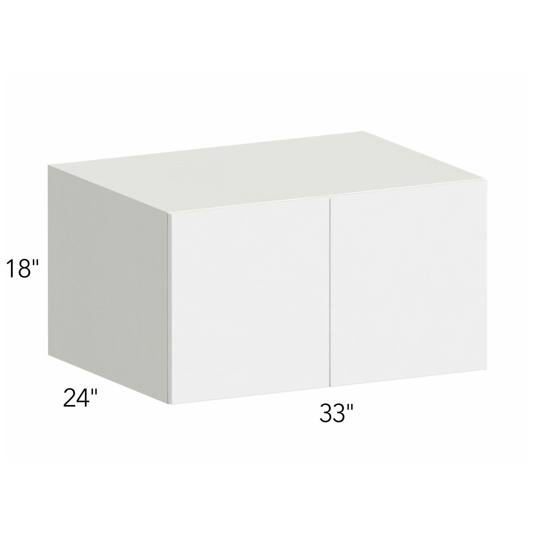 Illume® Tuscany Blanco 33"W x 18"H x 24"D Wall Cabinet (W331824)