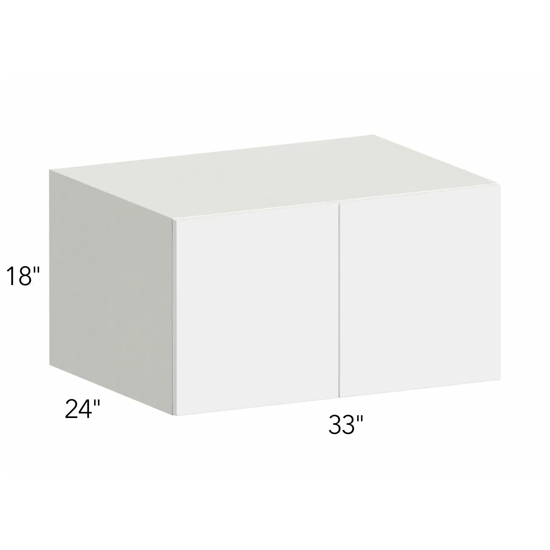 Illume® Tuscany Blanco 33"W x 18"H x 24"D Wall Cabinet (W331824)