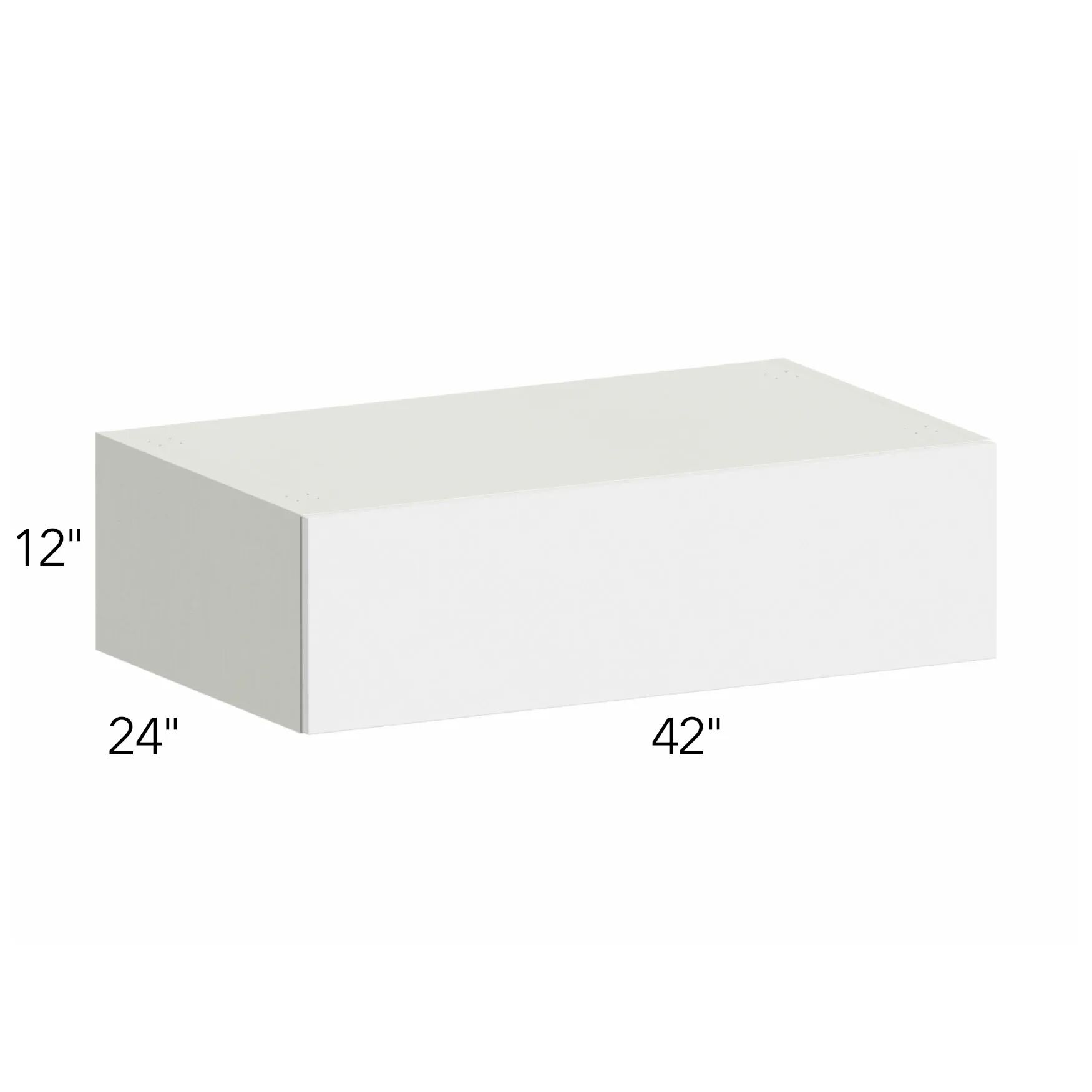 Ovela® Tuscany Blanco 42"W x 12"H x 24"D Wall Cabinet (W421224LU)