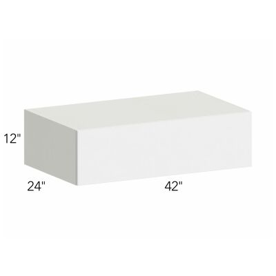Ovela® Tuscany Blanco 42"W x 12"H x 24"D Wall Cabinet (W421224LU)