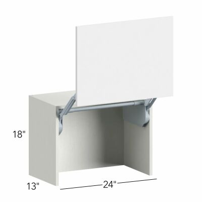 Illume® Tuscany Blanco 24"W x 18"H x 13"D Wall Appliance Cabinet (WAC2418)
