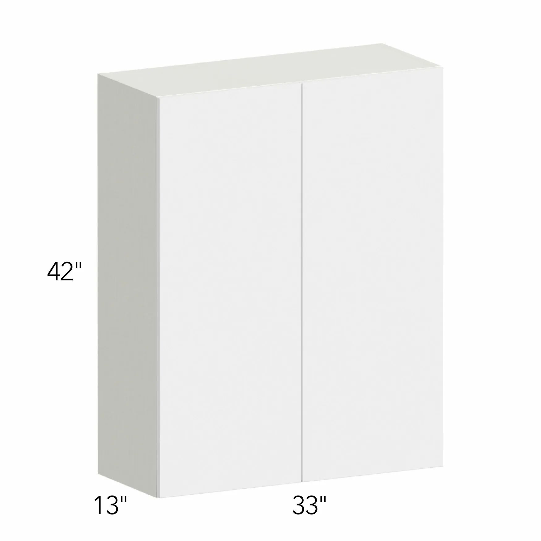 Illume® Tuscany Blanco 33"W x 42"H x 13"D Wall Cabinet (W3342)