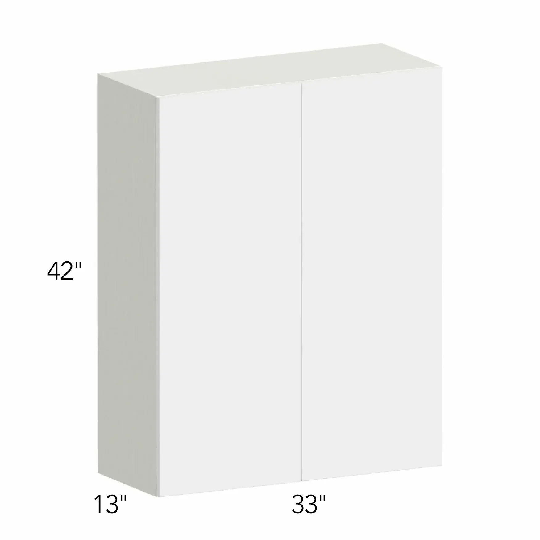Illume® Tuscany Blanco 33"W x 42"H x 13"D Wall Cabinet (W3342)