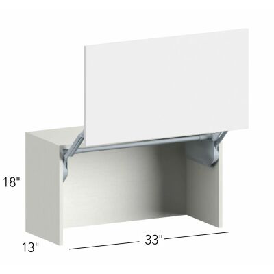 Illume® Tuscany Blanco 33"W x 18"H x 13"D Wall Appliance Cabinet (WAC3318)