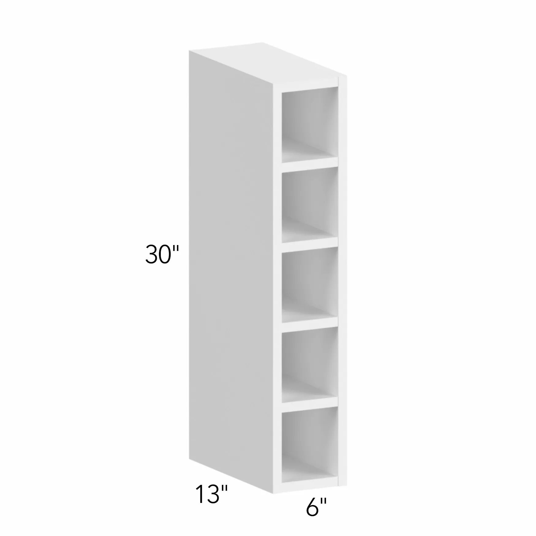 Illume® Tuscany Blanco 6"W x 30"H x 13"D Wall Wine Cube (WC0630)