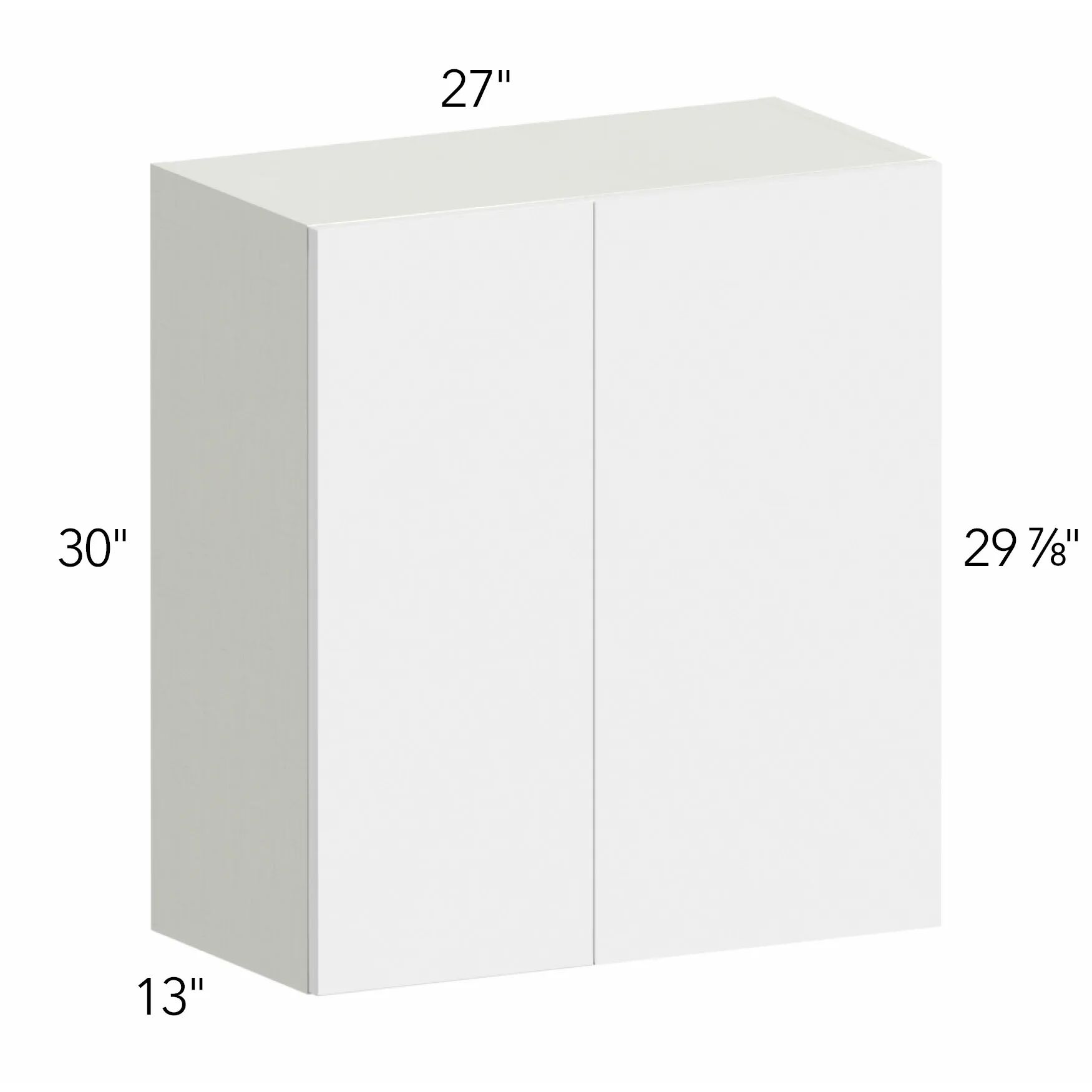 Ovela® Tuscany Blanco 27"W x 30"H x 13"D Blind Corner Cabinet (WBC2730)