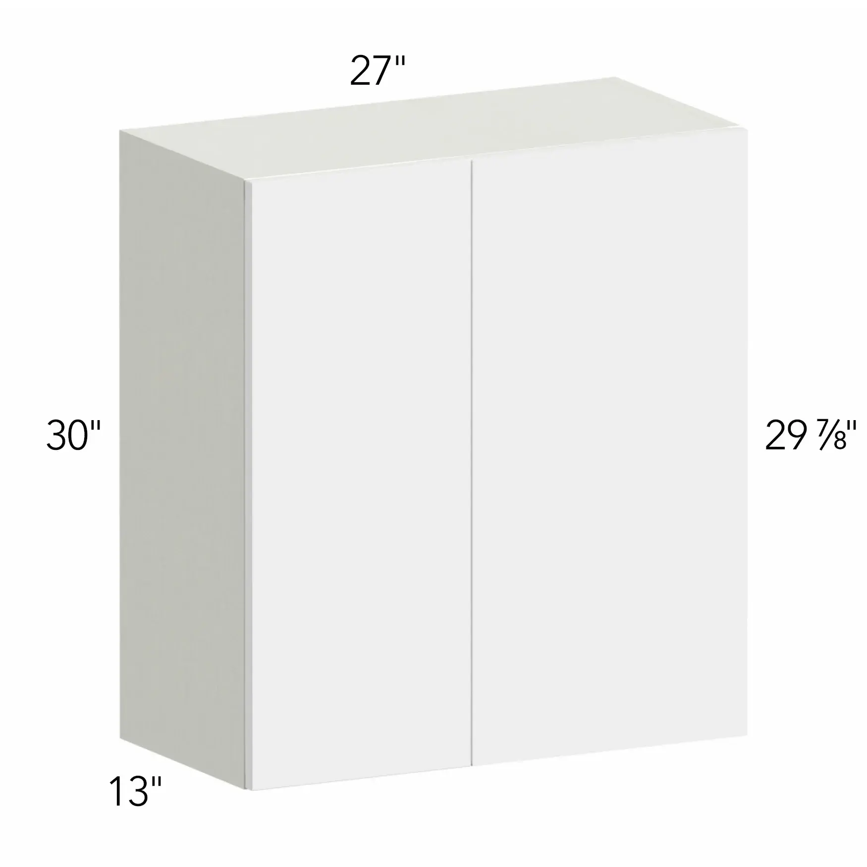 Ovela® Tuscany Blanco 27"W x 30"H x 13"D Blind Corner Cabinet (WBC2730)