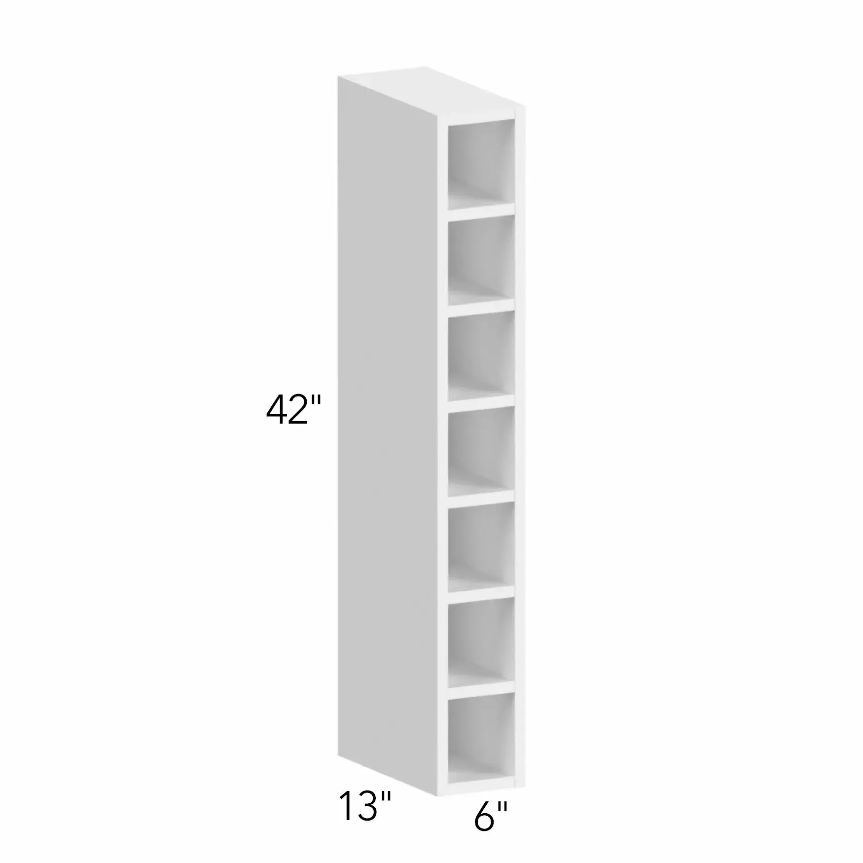 Ovela® Catalina Olmo 3 6"W x 42"H x 13"D Wall Wine Cube (WC0642)
