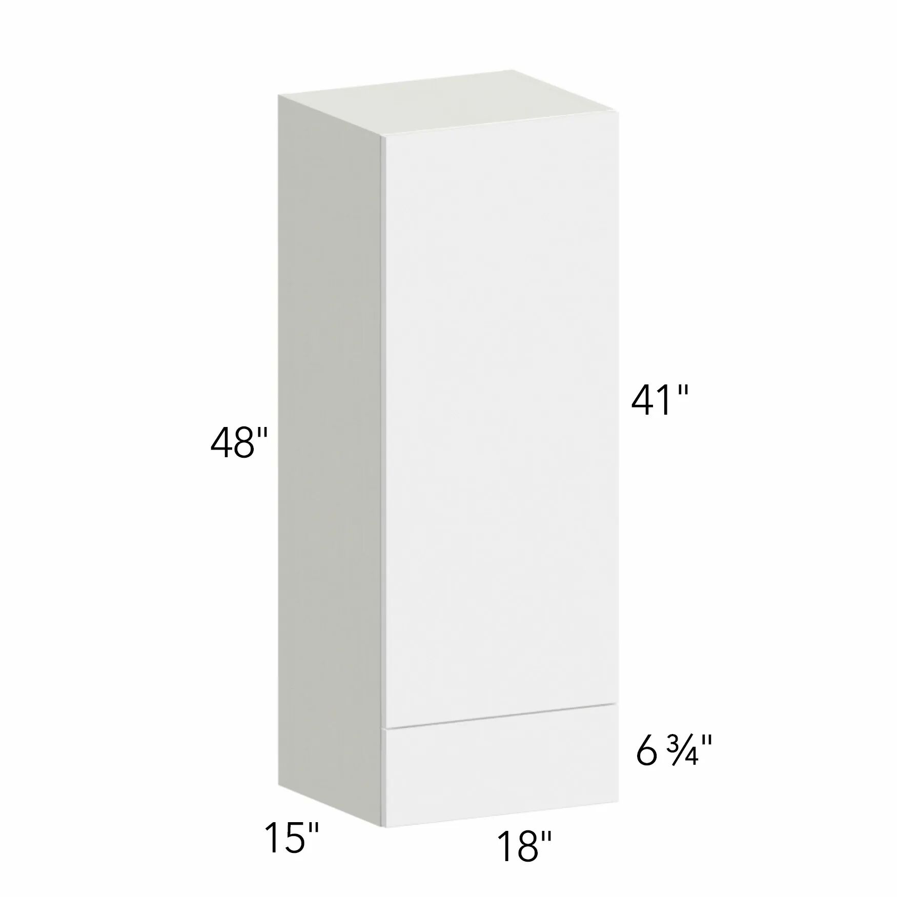 Ovela® Catalina Olmo 3 18"W x 48"H x 15"D Wall Cabinet with Drawers (WD1848)