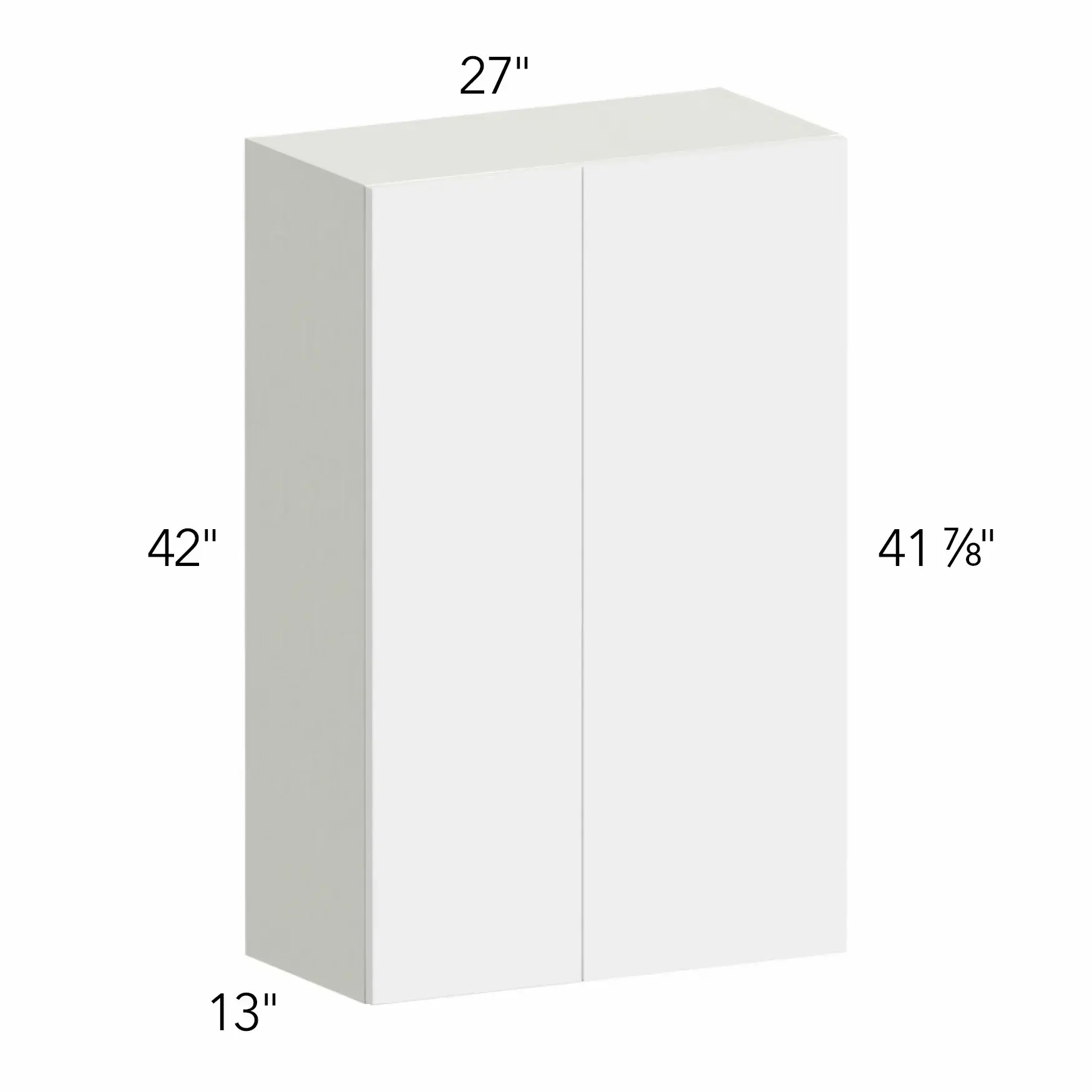 Illume® Tuscany Blanco 27"W x 42"H x 13"D Blind Corner Cabinet (WBC2742)