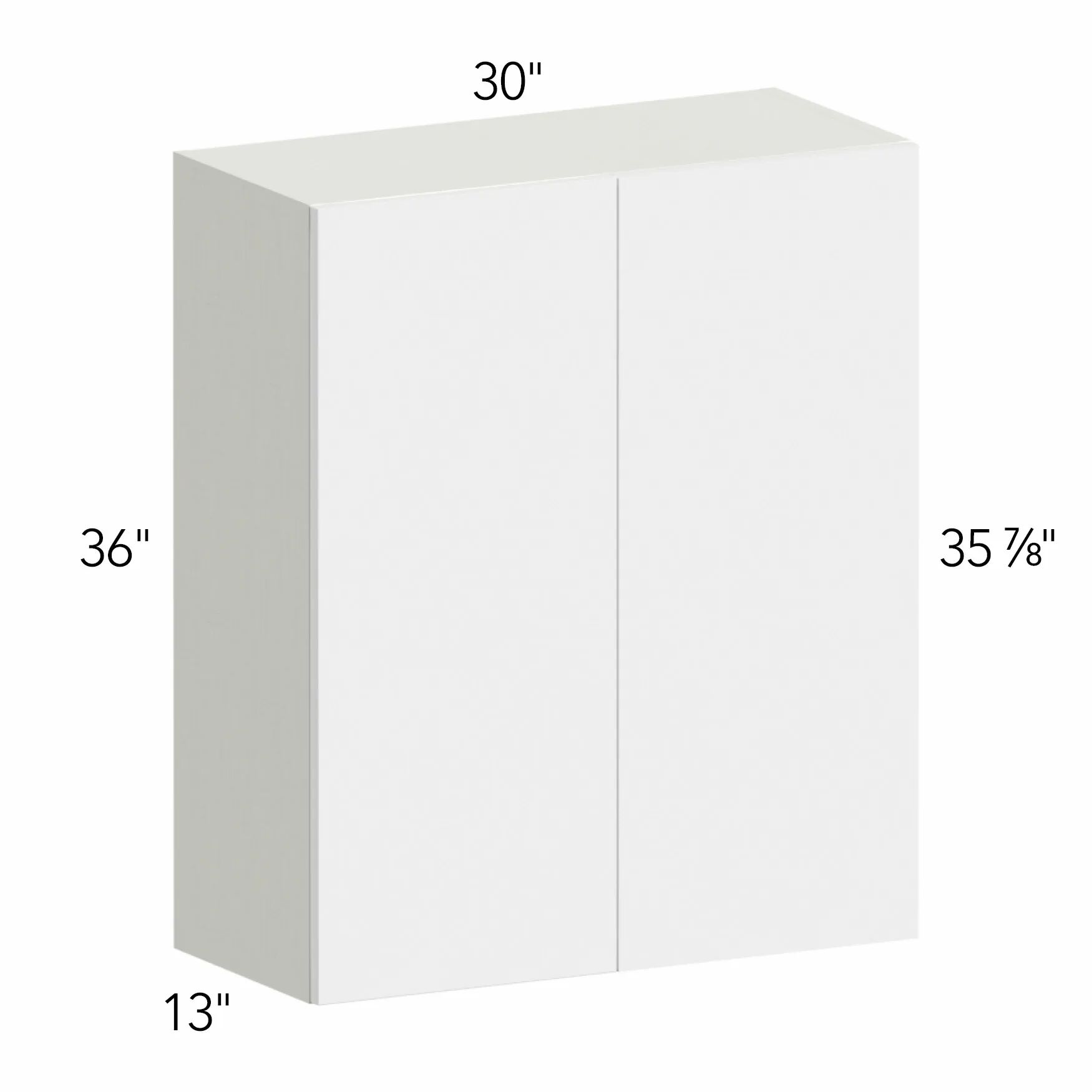 Ovela® Tuscany Ida 2 30"W x 36"H x 13"D Blind Corner Cabinet (WBC3036)