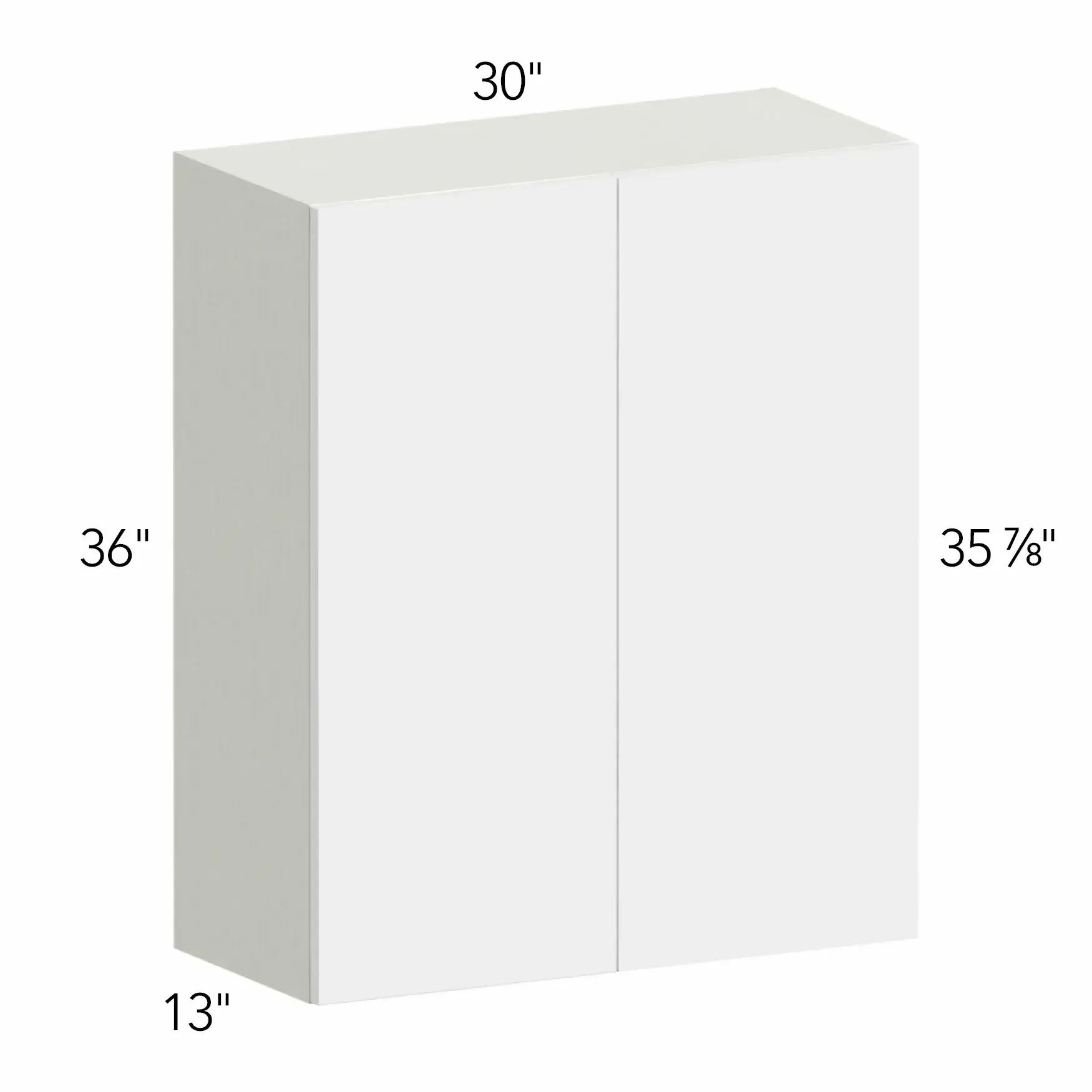Ovela® Tuscany Ida 2 30"W x 36"H x 13"D Blind Corner Cabinet (WBC3036)