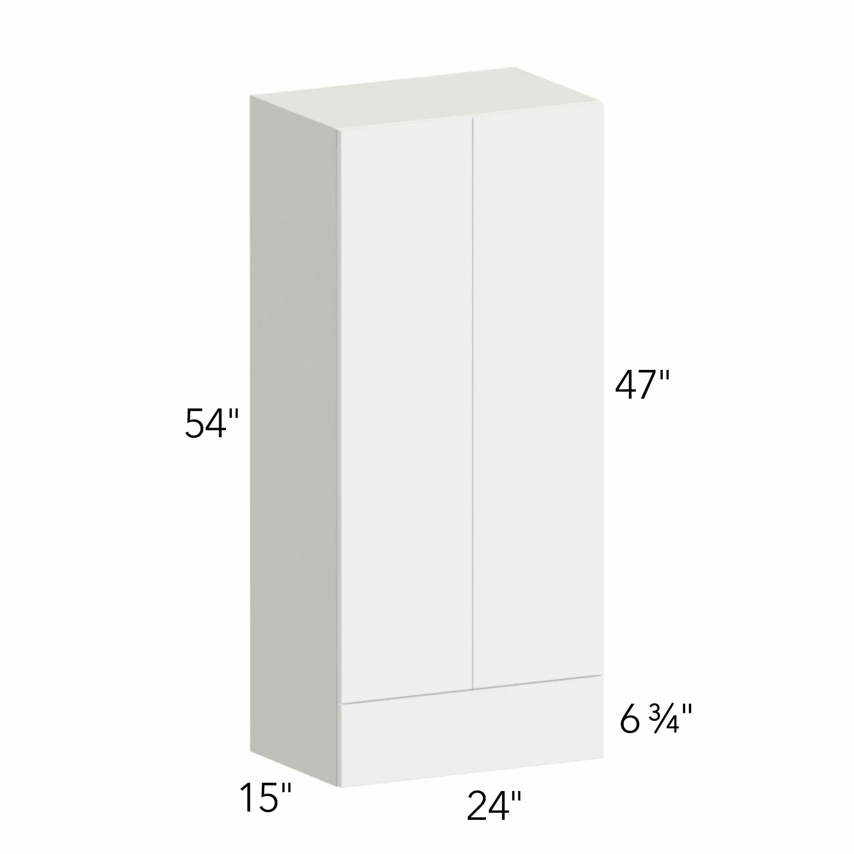 Illume® Tuscany Nocce 3 24"W x 54"H x 15"D Wall Cabinet with Drawers (WD2454)