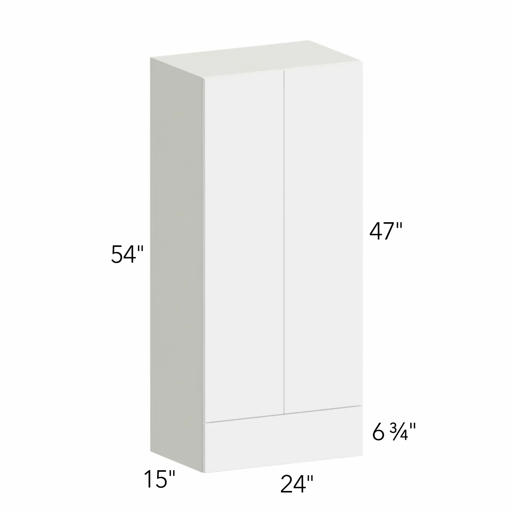 Illume® Tuscany Nocce 3 24"W x 54"H x 15"D Wall Cabinet with Drawers (WD2454)