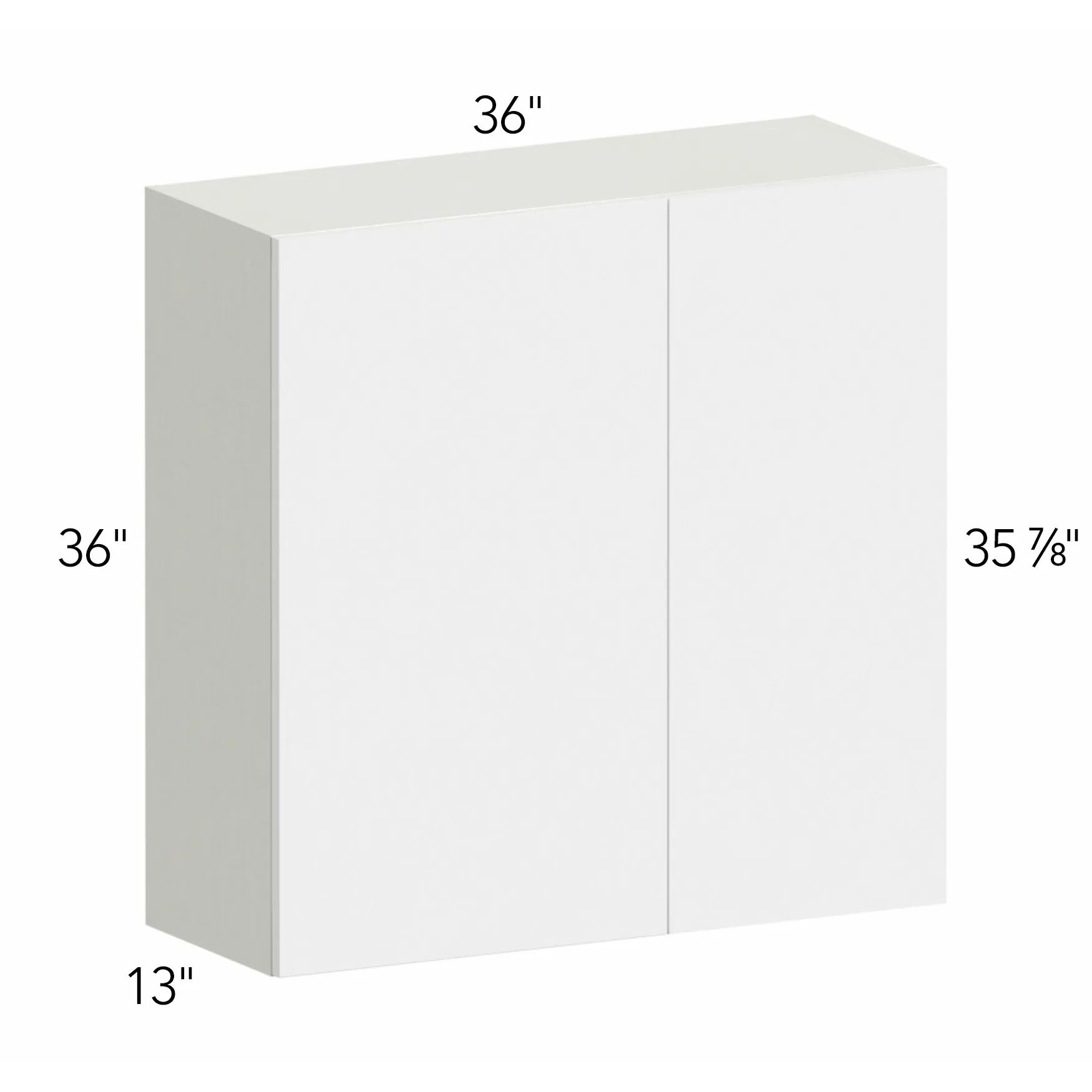 Ovela® Tuscany Como Ash 2 36"W x 36"H x 13"D Blind Corner Cabinet (WBC3636)